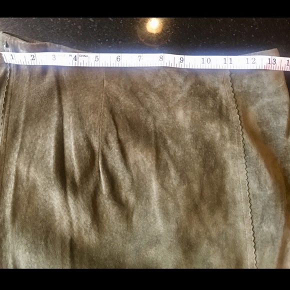 Patty Lewis Patricia Wolf leather fringe jacket skirt hand painted Indian ponies - Picture 8 of 8